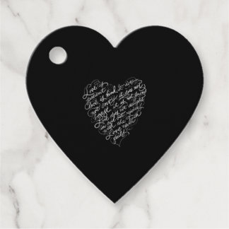 Étiquettes Cadeau L'amour est patient, l'amour est gentil, inspirati