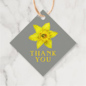 Étiquettes Cadeau L'amour fleurit l'aquarelle jaune mariage de print (Dos)