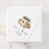 Étiquettes Cadeau L'amour se prépare Mariage Café (En situation)