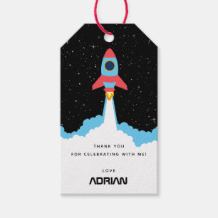 Étiquettes-cadeau Lancement de fusées dans l'espace extra-atmosphéri