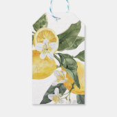 Étiquettes-cadeau Lancement de mariage Lemon Citrus Main Squeeze (Dos)