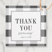 Étiquettes Cadeau Lanceuse de marché fermier Shower de Fiançailles (Dos)