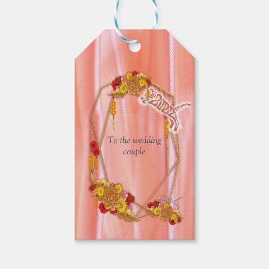 Étiquettes-cadeau l'année du tigre (Devant)