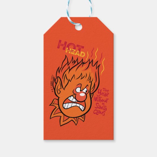 Étiquettes-cadeau L'ANNÉE SANS SANTA CLAUS™ | Tête chaude (Devant)