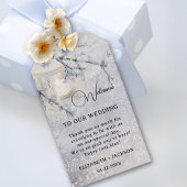 Étiquettes-cadeau Lanterne dans la neige mouillante Mariage d'hiver