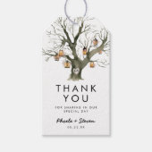 Étiquettes-cadeau Lanternes rustiques Mariage en chêne Favoriser le (Devant)