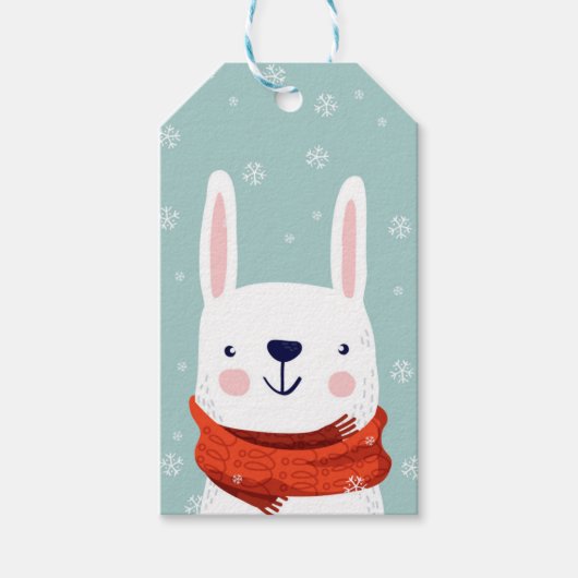 Étiquettes-cadeau Lapin (Devant)