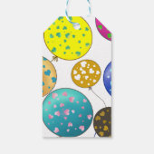 Étiquettes-cadeau Lapin Balloon Diva de Pâques (Dos)