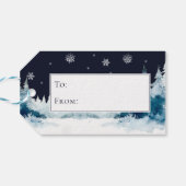 Étiquettes-cadeau Lapin de Noël fantastique (Dos Horizontal)