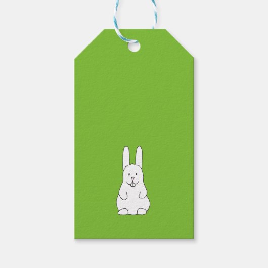 Étiquettes-cadeau Lapin de Pâques (Devant)