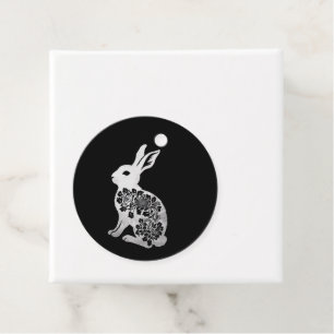Étiquettes Cadeau Lapin de Pâques