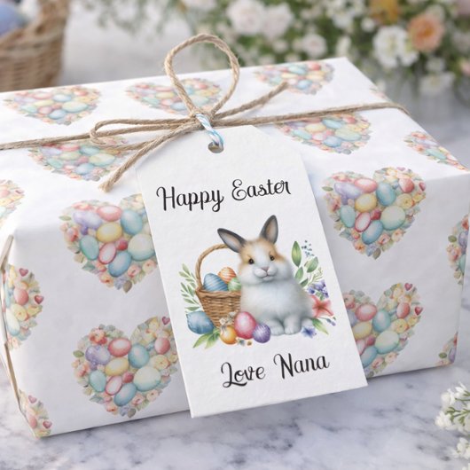 Étiquettes-cadeau Lapin de Pâques