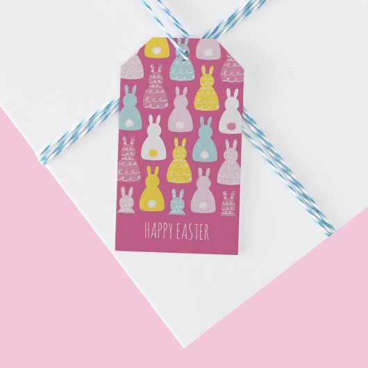 Étiquettes-cadeau Lapin de Pâques