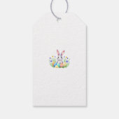 Étiquettes-cadeau Lapin de Pâques heureux (Dos)
