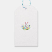Étiquettes-cadeau Lapin de Pâques heureux (Dos)