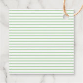 Étiquettes Cadeau Lapin de Pâques rayé (Dos)