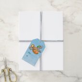 Étiquettes-cadeau Lapin Fusée de Pâques (Avec de la ficelle)