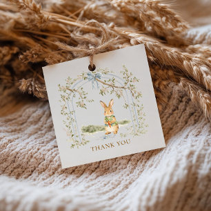 Étiquettes Cadeau Lapin Mignon Arc Remerciement Baby Shower