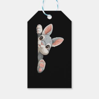 Étiquettes-cadeau Lapin qui vous regarde