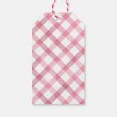 Étiquettes-cadeau Lapin rose Merci (Dos)