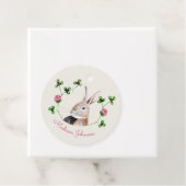 Étiquettes Cadeau Lapin & trèfle (En situation)