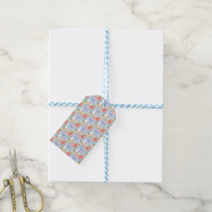 Étiquettes-cadeau Lapins et oeufs de Pâques