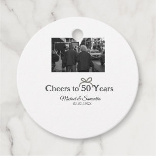 Étiquettes Cadeau L'arc d'or applaudit à 50 ans de mariage