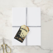 Étiquettes-cadeau L'art d'Halloween vintage (Avec de la ficelle)