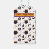 Étiquettes-cadeau L'artisanat de sorcières d'Halloween (Devant)