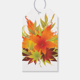 Étiquettes-cadeau L'automne part Thanksgiving