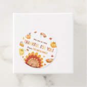 Étiquettes Cadeau L'automne Turquie Citrouille Thanksgiving (En situation)