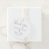 Étiquettes Cadeau Lavage à l'aquarelle nuances de bleu (En situation)