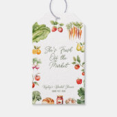 Étiquettes-cadeau Lavage de printemps Fête de mariage au marché des  (Devant)