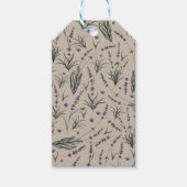 Étiquettes-cadeau Lavender Botanical Pattern Gift Tag (Devant)
