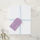 Étiquettes-cadeau Lavender Monogramme Élégant Mariage moderne (Avec de laficelle)