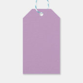 Étiquettes-cadeau Lavender Monogramme Élégant Mariage moderne (Dos)