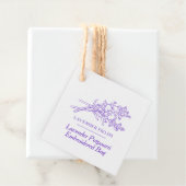 Étiquettes Cadeau Lavender potpourri produit barcode balise swing (En situation)