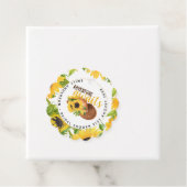 Étiquettes Cadeau L'aventure Attend Tournesols Rustiques Shower de M (En situation)