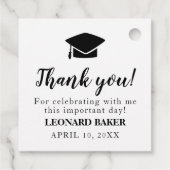 Étiquettes Cadeau L'aventure commence graduation argent (Dos)