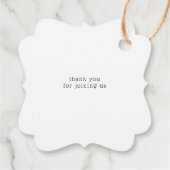 Étiquettes Cadeau L'aventure commence par un mariage rustique (Dos)