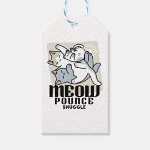 Étiquettes-cadeau Laze Furr Days - Cute Lazy Cats Design