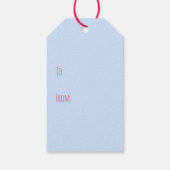 Étiquettes-cadeau Le 4 Juillet Dog Visages (Dos)