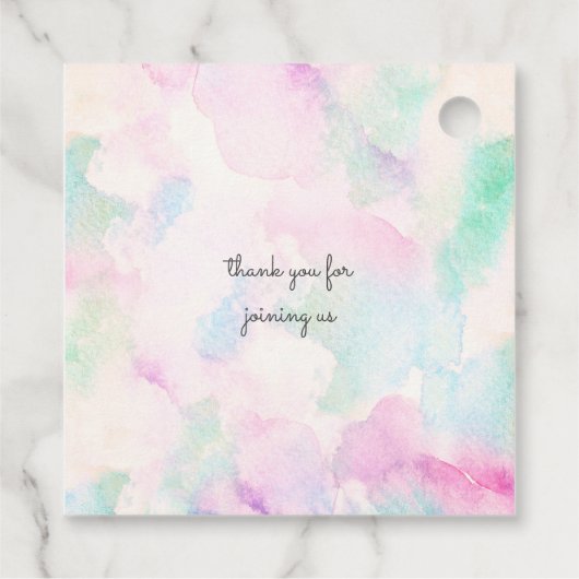 Étiquettes Cadeau Le Baby shower des créatures marines (Dos)