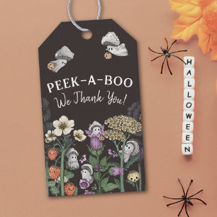 Étiquettes-cadeau Le Baby shower d'Halloween Peek-a-Boo Faveurs