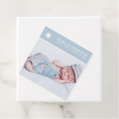 Étiquettes Cadeau Le Baptême Pour Lui | Photo personnalisée simple m (En situation)