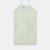 Étiquettes-cadeau Le bébé brasse du café Baby shower de verdure (Dos)