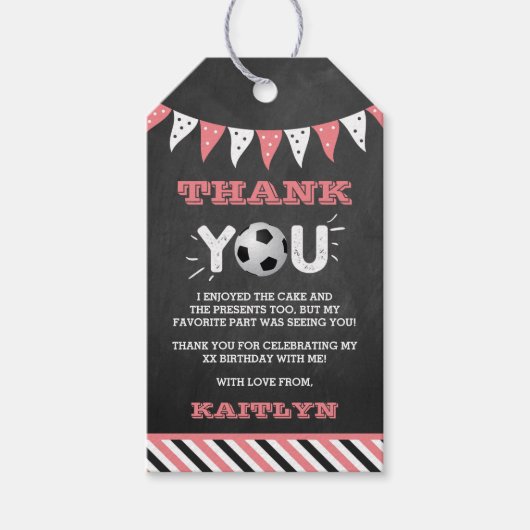 Étiquettes-cadeau Le Big One | Football 1er anniversaire (Devant)