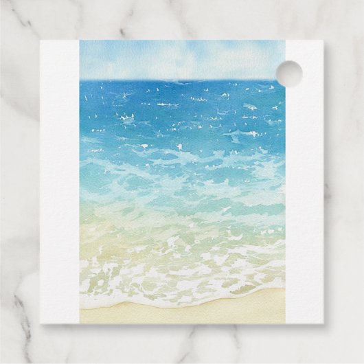 Étiquettes Cadeau Le Big One Surfing Retro Première fête d'anniversa (Dos)