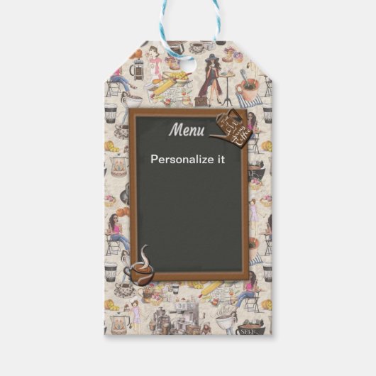 Étiquettes-cadeau Le café suédois Fika (Devant)