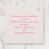 Étiquettes Cadeau Le Casse-Noix, rose (Dos)